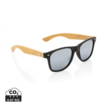 Logotrade corporate gift image of: Bamboo and RCS recycled plastic sunglasses