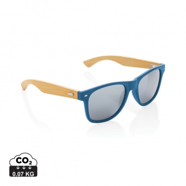 Logo trade advertising products image of: Bamboo and RCS recycled plastic sunglasses