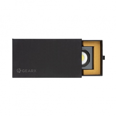 Logo trade promotional merchandise image of: Gear X RCS recycled plastic USB pocket work light 260 lumen