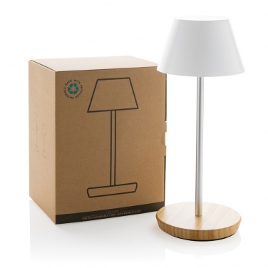 Logo trade promotional products image of: Pure Glow RCS usb-rechargeable recycled plastic table lamp
