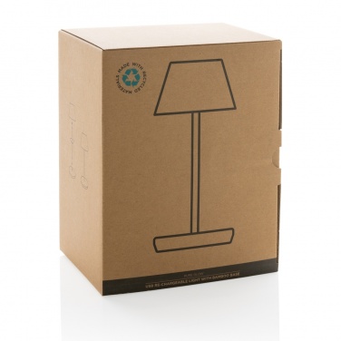 Logotrade promotional product image of: Pure Glow RCS usb-rechargeable recycled plastic table lamp