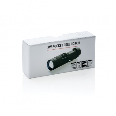 Logo trade promotional gift photo of: 3W pocket CREE torch