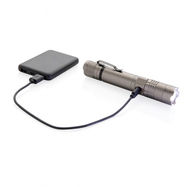 Logo trade promotional items picture of: Rechargeable 3W flashlight