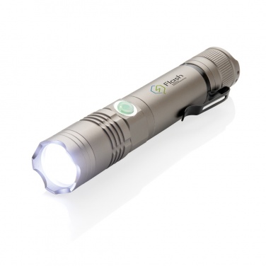 Logo trade advertising products image of: Rechargeable 3W flashlight