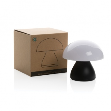 Logo trade promotional merchandise picture of: Luming RCS recycled plastic USB re-chargeable table lamp
