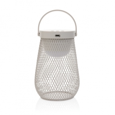 Logotrade promotional merchandise image of: Aurora RCS recycled plastic USB re-chargeable table lamp