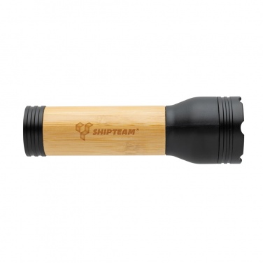Logotrade advertising products photo of: Lucid 3W RCS certified recycled plastic & bamboo torch