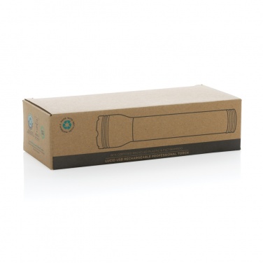 Logotrade advertising product image of: Lucid 5W RCS certified recycled plastic & bamboo torch