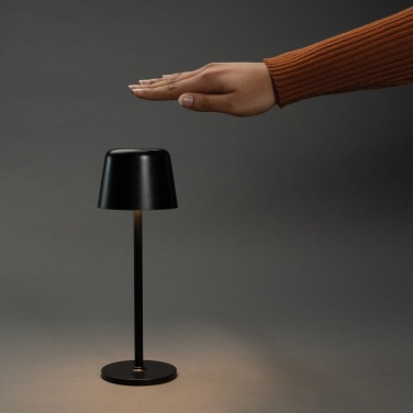 Logo trade business gifts image of: Zenic RCS recycled plastic USB re-chargable table lamp