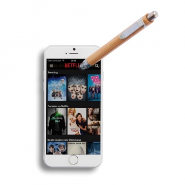 Logo trade advertising products picture of: Bamboo stylus pen