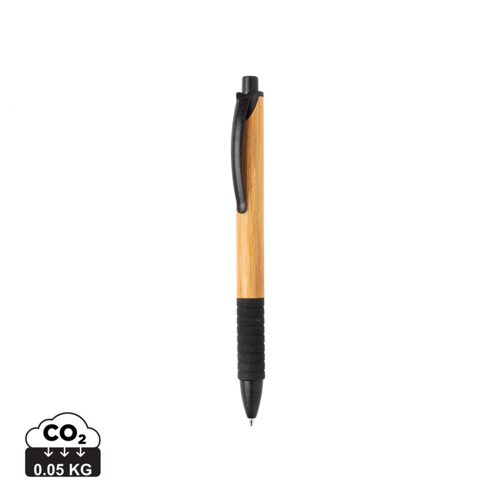 Logo trade promotional giveaways picture of: Bamboo & wheat straw pen
