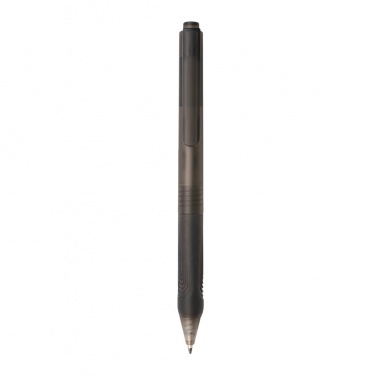 Logo trade business gift photo of: X9 frosted pen with silicone grip
