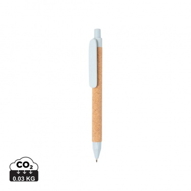 Logo trade promotional gift photo of: Write wheatstraw and cork pen