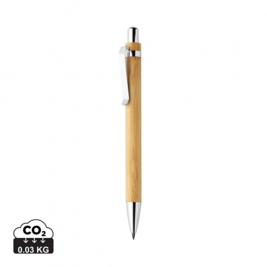 Logo trade advertising products picture of: Pynn bamboo infinity pen