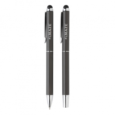 Logotrade promotional merchandise picture of: Swiss Peak deluxe pen set in PU pouch