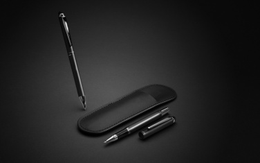 Logo trade advertising products image of: Swiss Peak deluxe pen set in PU pouch