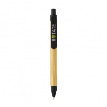 Logotrade promotional giveaway image of: Write responsible recycled paper barrel pen