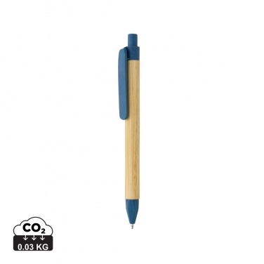 Logo trade promotional giveaways image of: Write responsible recycled paper barrel pen