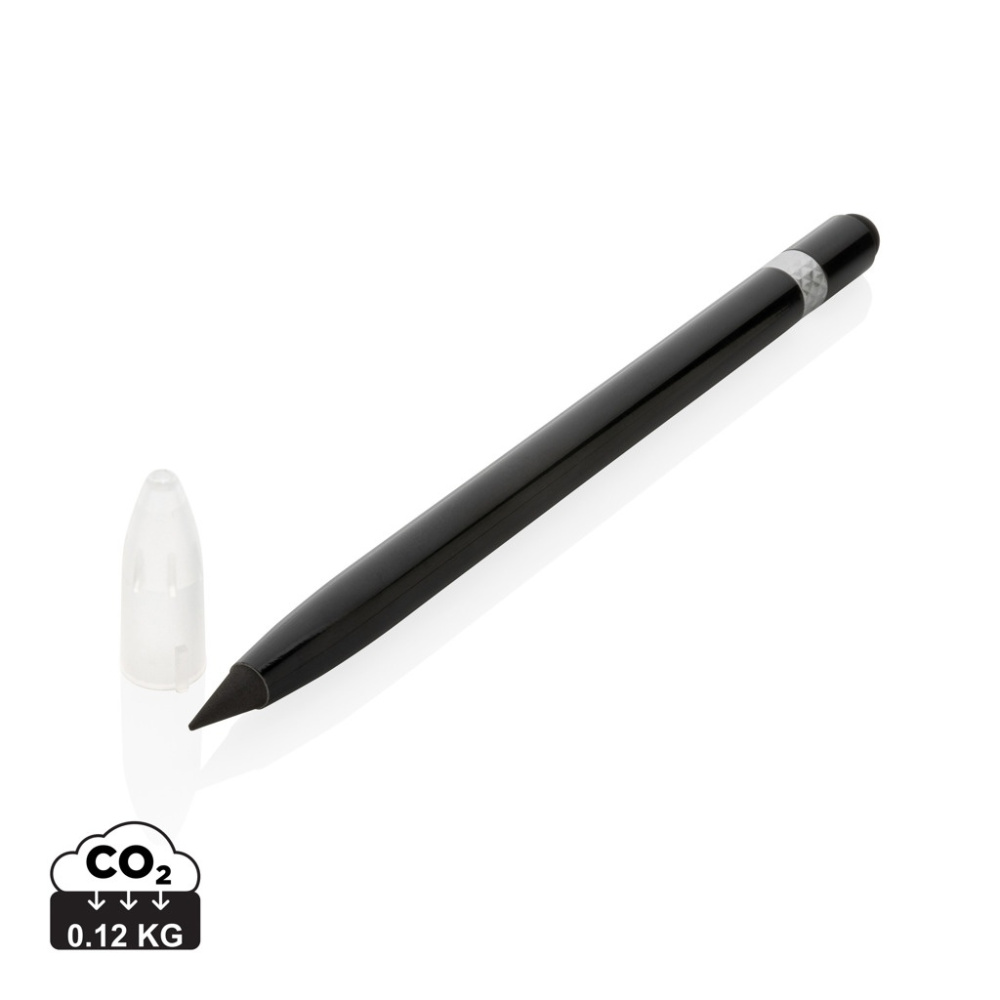 Logo trade corporate gift photo of: Aluminum inkless pen with eraser