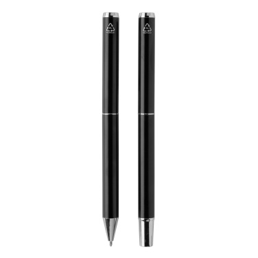 Logo trade corporate gifts image of: Swiss Peak Cedar RCS certified recycled aluminum pen set