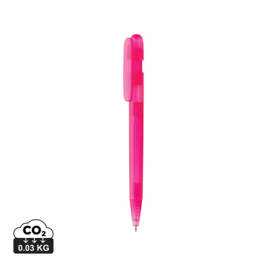 Logo trade advertising products image of: Devin GRS certified RABS pen transparent