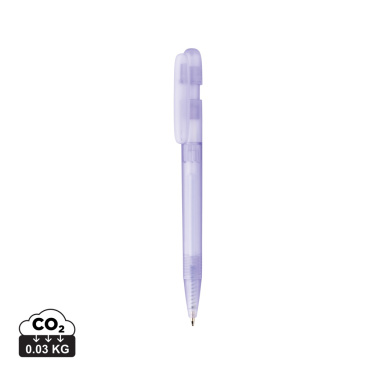 Logo trade promotional merchandise photo of: Devin GRS certified RABS pen transparent