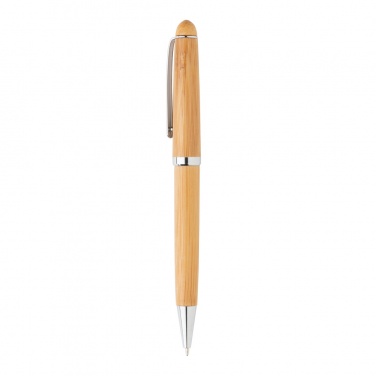 Logo trade promotional items image of: Bamboo pen in box
