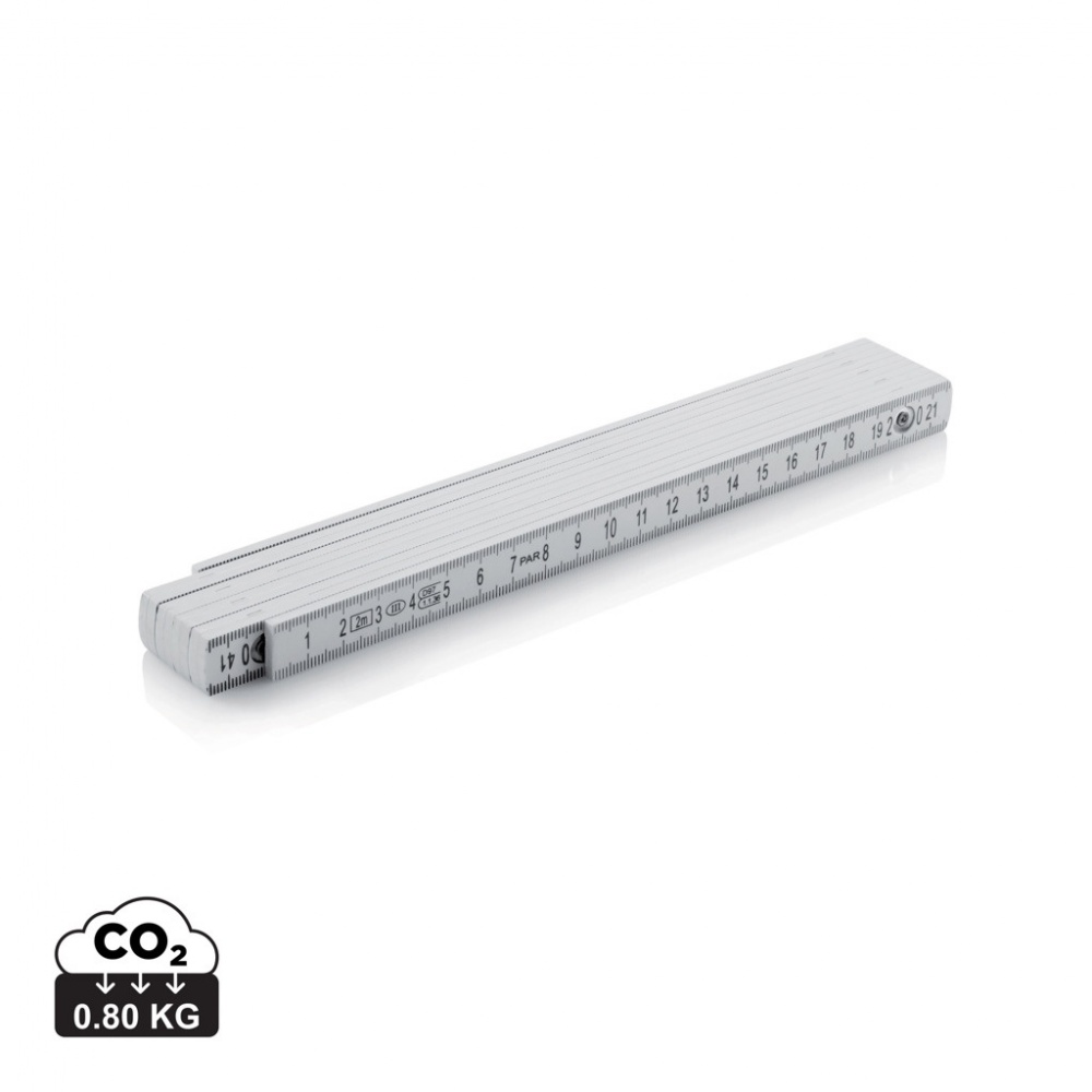 Logo trade business gift photo of: Fibreglass folding rule