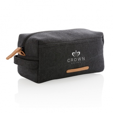 Logotrade advertising products photo of: Canvas toiletry bag PVC free
