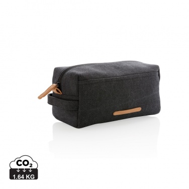Logotrade promotional products photo of: Canvas toiletry bag PVC free
