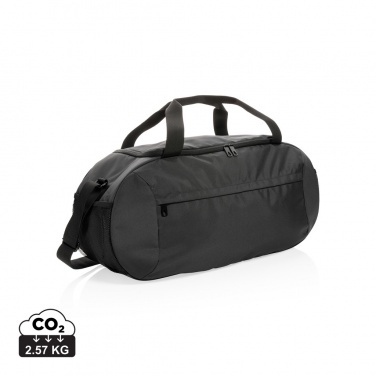 Logo trade promotional giveaways image of: Impact AWARE™ RPET modern sports duffel