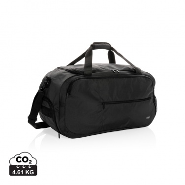 Logo trade promotional merchandise image of: Swiss Peak AWARE™ RPET sports duffel bag