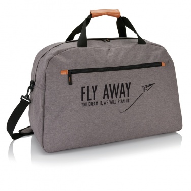 Logo trade promotional giveaway photo of: Fashion duo tone travel bag