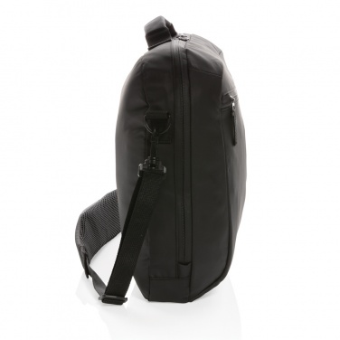 Logo trade business gifts image of: Fashion black 15.6" laptop bag PVC free
