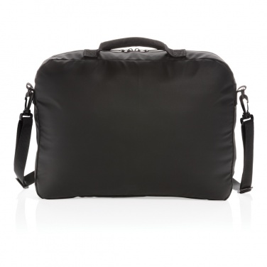 Logo trade corporate gifts image of: Fashion black 15.6" laptop bag PVC free