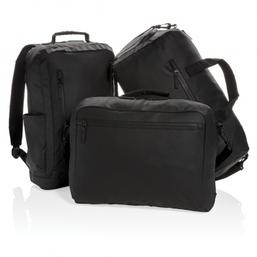Logo trade business gifts image of: Fashion black 15.6" laptop bag PVC free