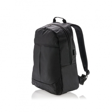 Logotrade promotional giveaway image of: Power USB laptop backpack