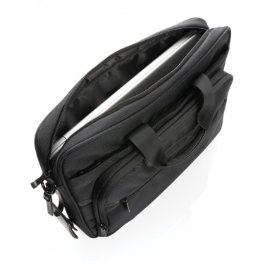 Logotrade promotional product image of: Swiss Peak AWARE™ RPET Voyager 15.6" laptop bag