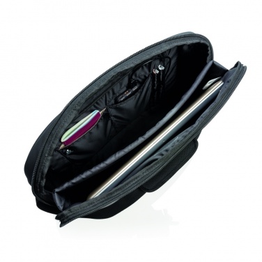 Logotrade promotional merchandise image of: Madrid RFID USB 15.6" laptop bag PVC free