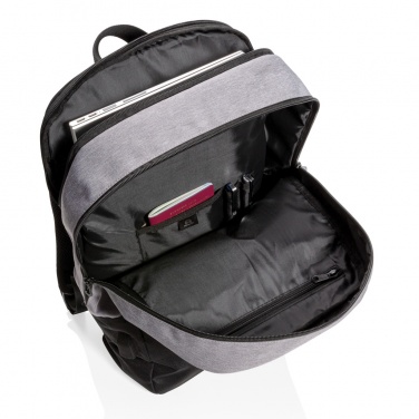 Logo trade advertising products picture of: Modern 15.6" USB & RFID laptop backpack PVC free