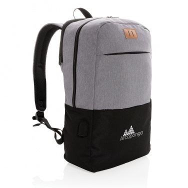 Logotrade advertising product picture of: Modern 15.6" USB & RFID laptop backpack PVC free