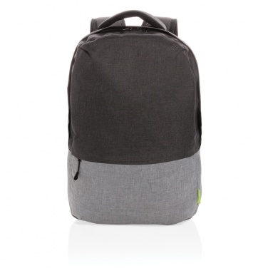 Logotrade promotional product picture of: Duo colour RPET 15.6" RFID laptop backpack PVC free