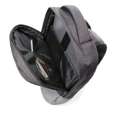 Logotrade business gift image of: Duo colour RPET 15.6" RFID laptop backpack PVC free