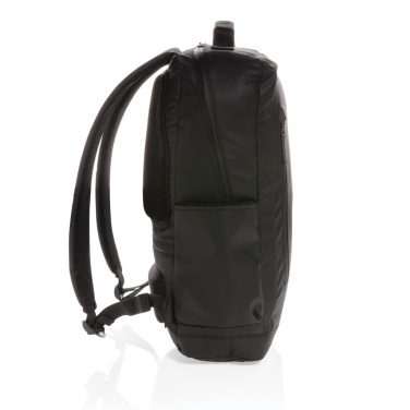 Logotrade promotional product image of: Fashion black 15.6" laptop backpack PVC free