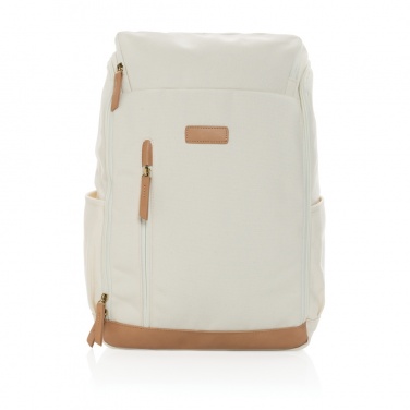 Logotrade promotional giveaway picture of: Impact AWARE™ 16 oz. recycled canvas 15" laptop backpack
