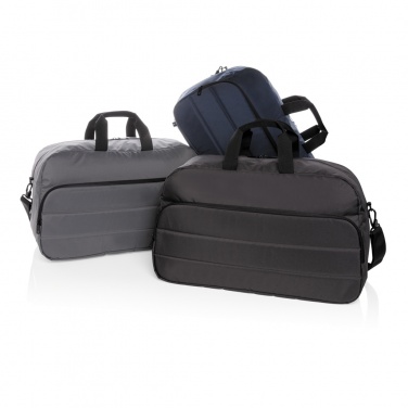 Logo trade business gifts image of: Impact AWARE™ RPET weekend duffel