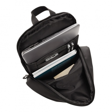 Logo trade promotional giveaways image of: Smooth PU 15.6"laptop backpack