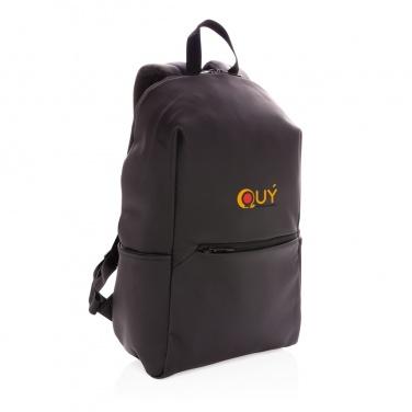 Logotrade promotional gift image of: Smooth PU 15.6"laptop backpack