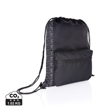 Logotrade advertising product image of: AWARE™ RPET Reflective drawstring backpack