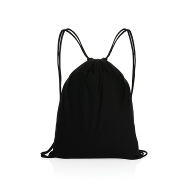 Logotrade promotional gift image of: Impact AWARE™ recycled cotton drawstring backpack 145g